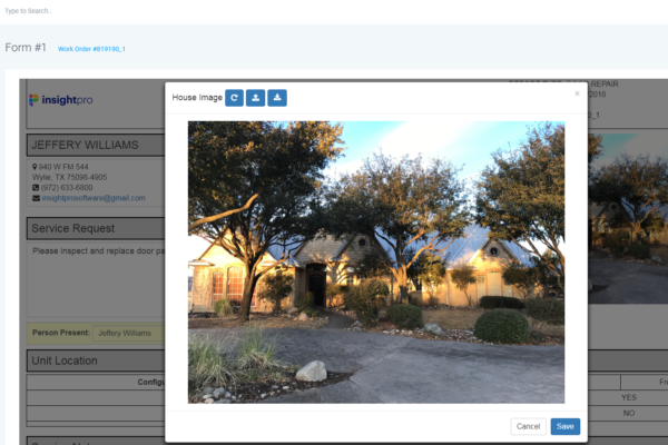 InsightPro Warranty Claims Management - Image Attachments