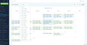 InsightPro Software Field Tech Calendar