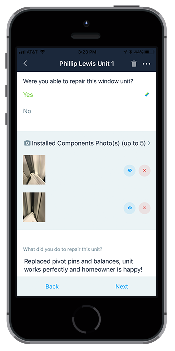InsightPro Mobile App for Field Techs