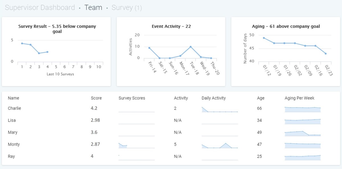 Team Survey Dashboard