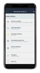 Work Order View #1 - Mobile App