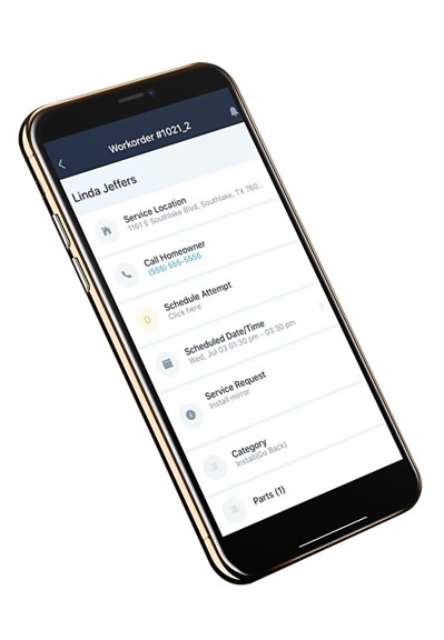 Work Order View #2 - Mobile App