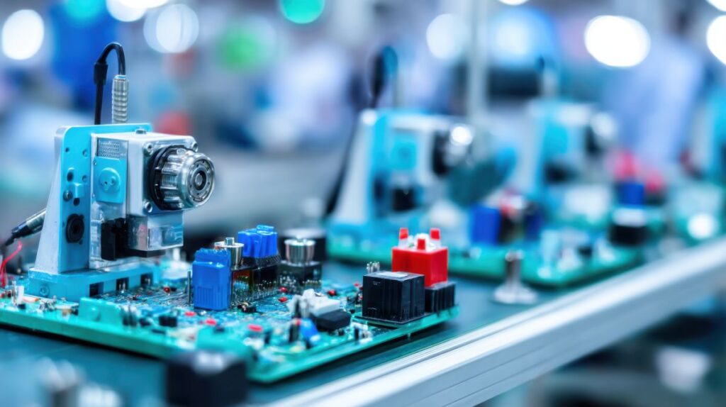 Consumer electronics products next to warranty management dashboard — InsightPro